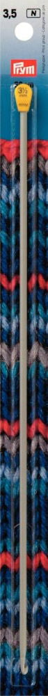 P195216 - Tunisian Crochet Hook (Wool) aluminium 30cmx3.50mm x 1pc grey