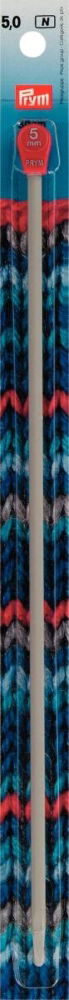 P195219 - Tunisian Crochet Hook (Wool) aluminium 30cmx5.00mm x 1pc grey