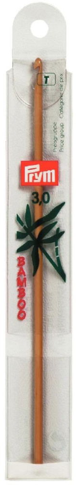 P195602 - Crochet Hook (Wool) BAMBOO 15cmx3.00mm x1pc
