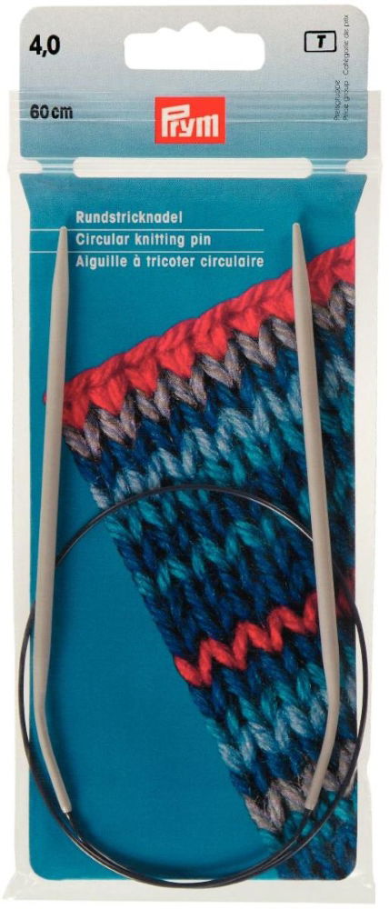 P211262 - Circular Knitting pin aluminium 60cm x 4.00mm x 1pc grey