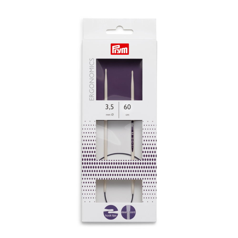 P215603 - PRYM ERGO CIRCULAR KNIT PINS 60cm X 3.5mm
