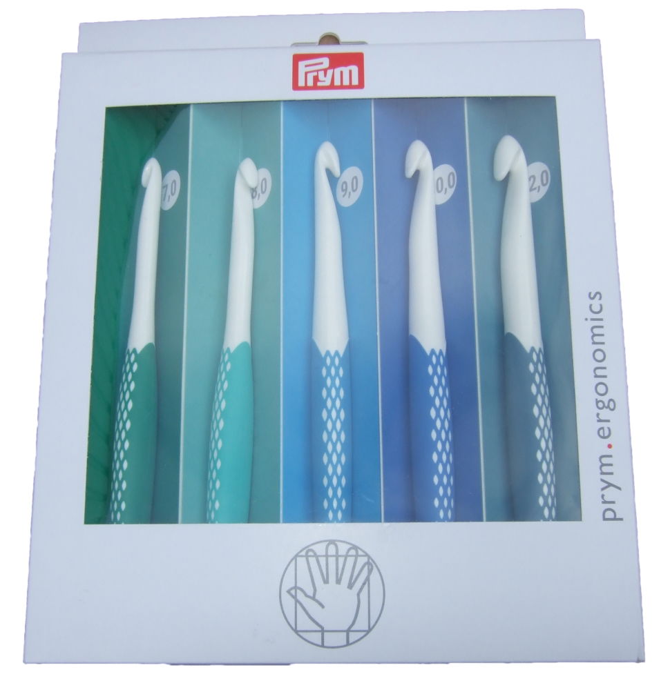 P218441 - Prym Crochet hook for wool Ergonomics set 7-12mm
