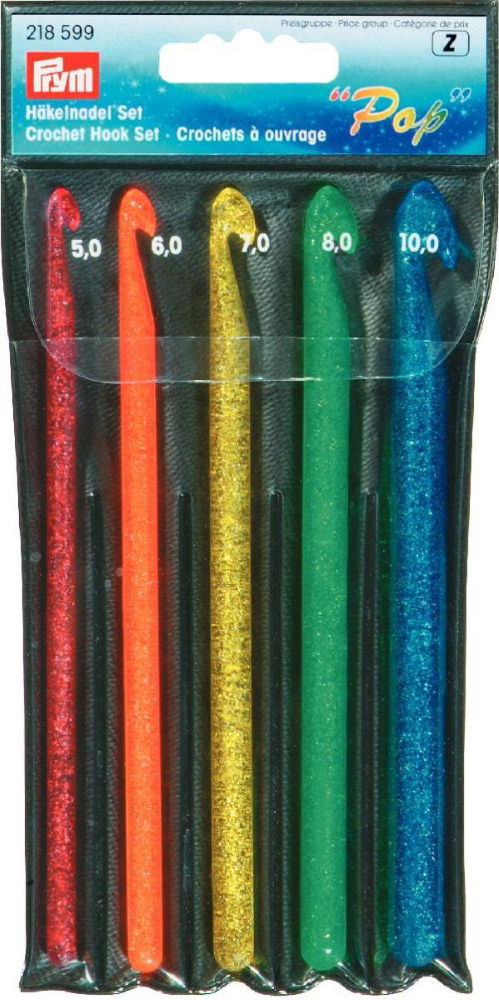 P218599 - Crochet Hook Set Pop 5.0 - 10.0 mm x 5pc