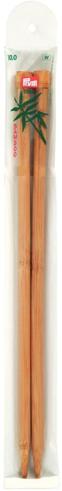 P221110 - Single-point Knit Pins BAMBOO 33cm x 10mm x 2pc