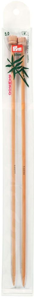 P221117 - Single-point Knit Pins BAMBOO 33cm x 5mm x 2pc