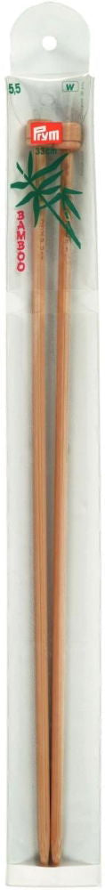 P221118 - Single-point Knit Pins BAMBOO 33cm x 5.50mm x 2pc