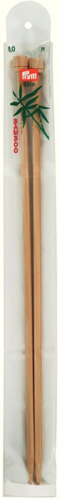 P221119 - Single-point Knit Pins BAMBOO 33cm x 6mm x 2pc