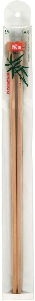 P221120 - Single-point Knit Pins BAMBOO 33cm x 6.50mm x 2pc