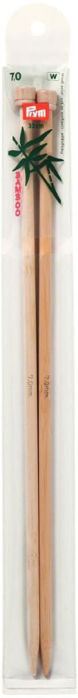 P221121 - Single-point Knit Pins BAMBOO 33cm x 7mm x 2pc