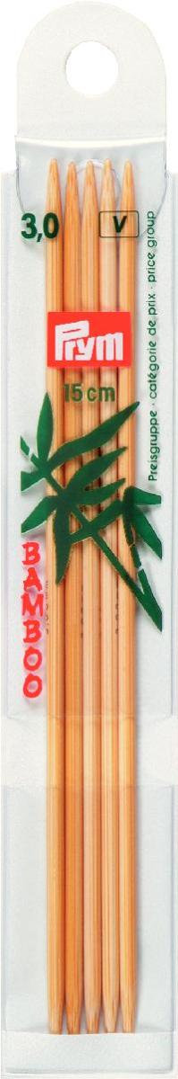 P221202 - PRYM BAMBOO GLOVE DOUBLE POINTED 15CM 3mm X 5PCS