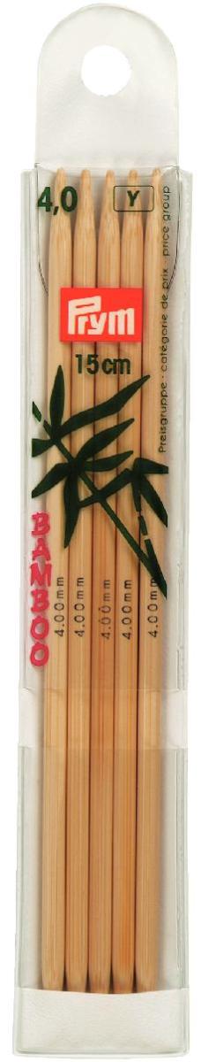 P221204 - PRYM BAMBOO GLOVE DOUBLE POINTED 15CM 4mm X 5PCS