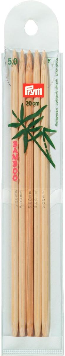 P221216 - PRYM BAMBOO GLOVE DOUBLE POINTED 15CM 5mm X 5PCS