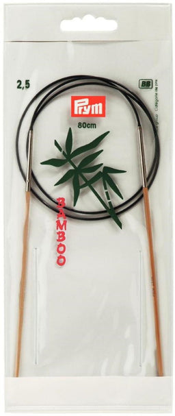 P221503 - **Circular Knit Pins BAMBOO 80cm x 2.50mm x 1pc