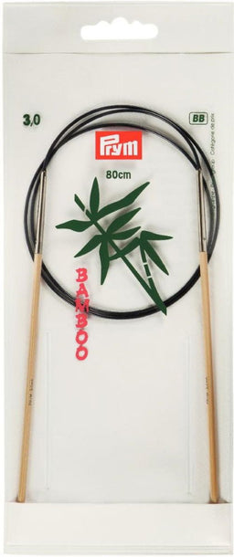 P221504 - Circular Knit Pins BAMBOO 80cm x 3mm x 1pc