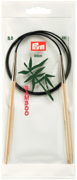 P221508 - Circular Knit Pins BAMBOO 80cm x 5mm x 1pc