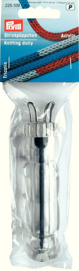 P225109 - Knitting dolly acrylic transparent x 1pc