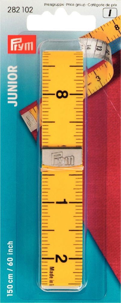 P282102 - Tape Measure Junior cm/inch 150 cm 60 inch x 1pc