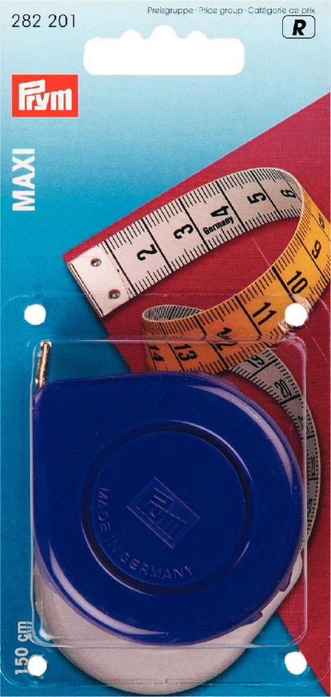 P282201 - Spring Tape Measure Maxi cm yellow/white 150cm x 1pc