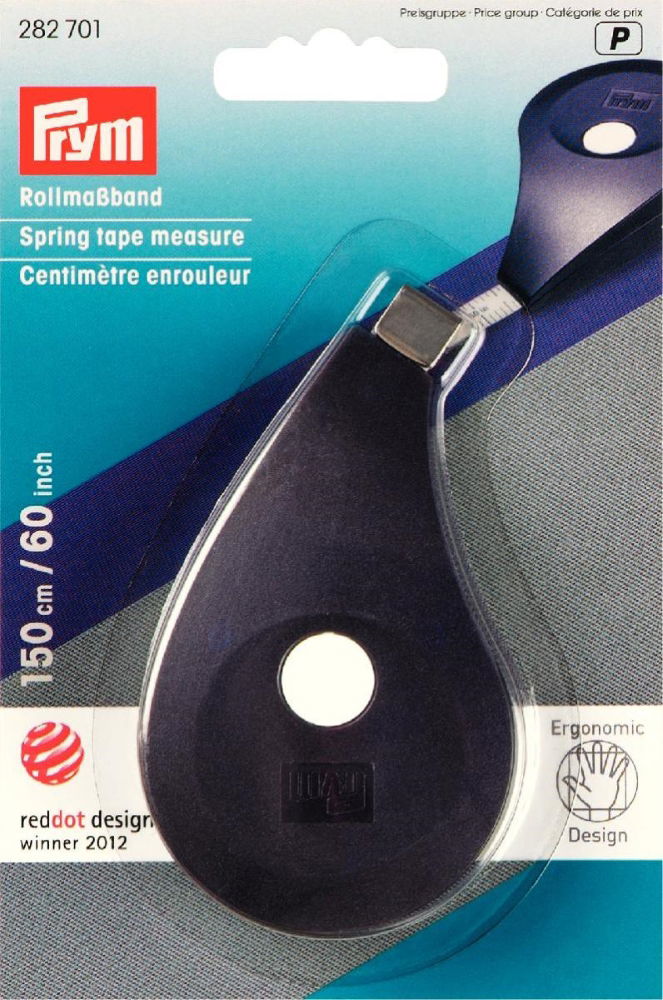 P282701 - SPRING TAPE MEASURE ERGONOMIC 60 inch 1PC