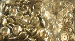 P323120 - Cover Button brass silver 19mm without tool x 100pc
