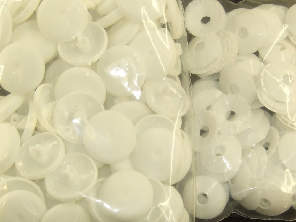P323246 - Cover Buttons plastic white 22mm x 100pc