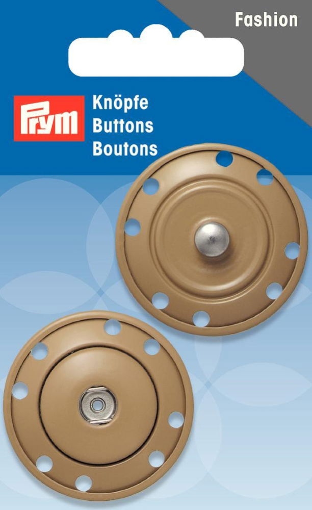 P341831 - Sew-on snap fastener 35mm beige x 1pc (Copy)