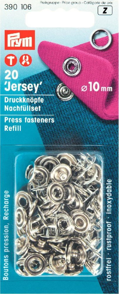 P390106 - Refill Pack brass for 390107 prong ring silver10mm x 20pc
