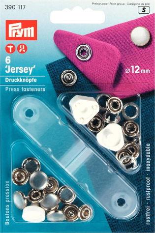 P390117 - Non-sew press fast JERSEY brass pearl cap 12mmx6pc