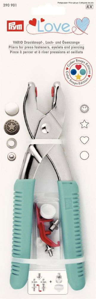 P390901 - Prym Love Vario Pliers + Piercing/Colour Snap Tools 1PC