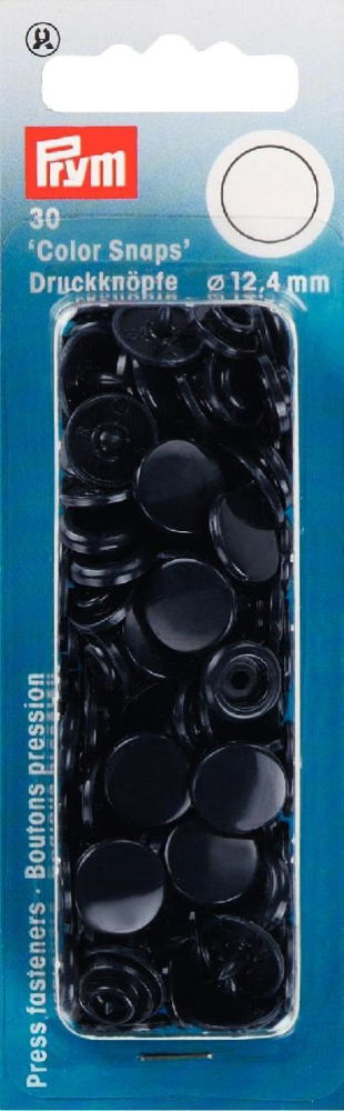 P393102 - Non-sew Colour Snaps 12.4mm diameter navy x 30pc