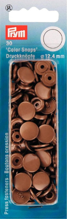 P393111 - Non-sew Colour Snaps 12.4mm diameter gold x 30pc