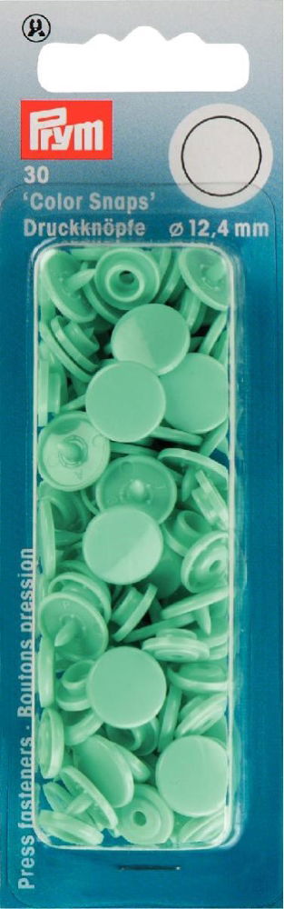 P393119 - Non-sew Colour Snaps 12.4mm diameter mint x 30pc