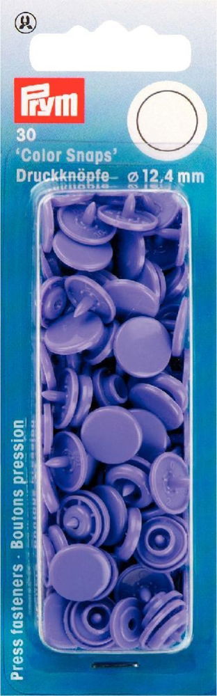 P393128 - Non-sew Colour Snaps 12.4mm diameter lavender x 30pc