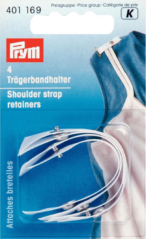 P401169 - Shoulder Strap Retainers white x 4pc