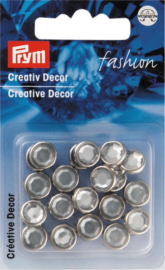 P403631 - **Creative Decor round pinning 9 mm silver col x 20pc