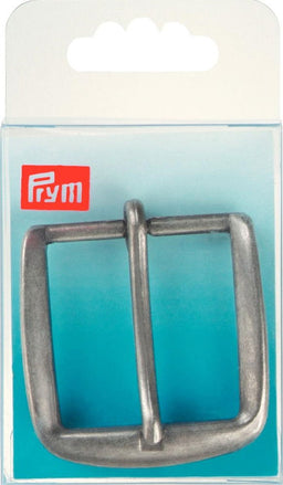 P416271 - Buckle for belts 40 mm metal silver col matt x 1pc