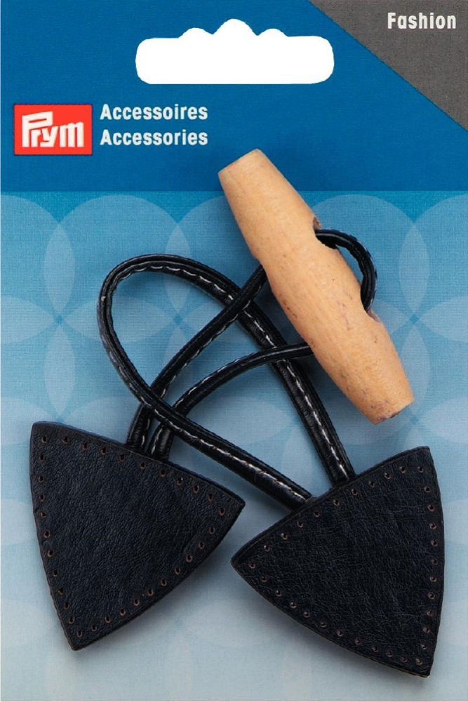 P417715 - Toggle fastening 15x5cm dark blue x 1pc