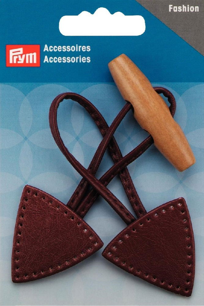 P417717 - Toggle fastening 15x5cm brown x 1pc