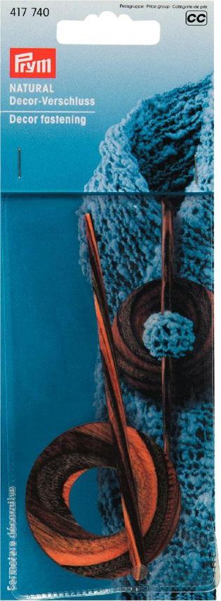 P417740 - Decor fastening natural look round x 1pc