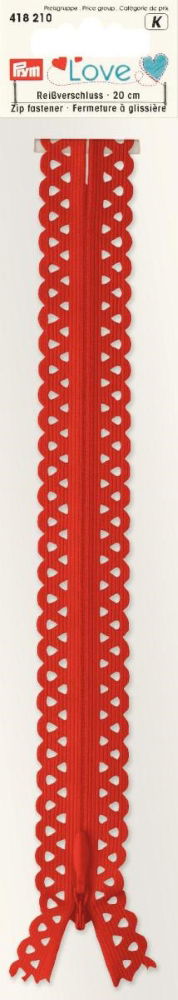 P418209 - **Prym Love Zip S11 decor. 20cm red x 1pc