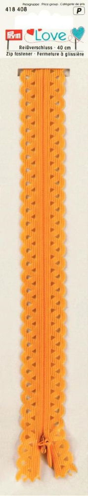 P418408 - **Prym Love Zip S11 decor. 40cm sun yellow x 1pc