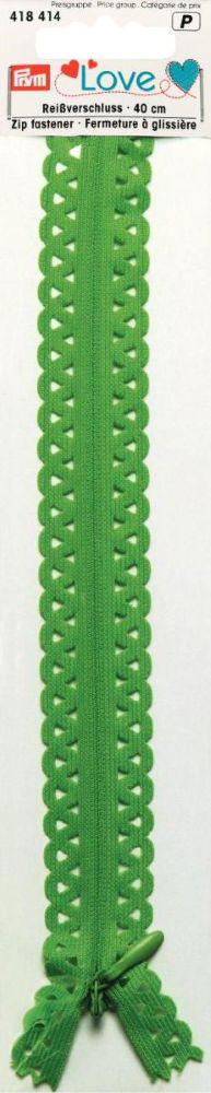 P418414 - Prym Love Zip S11 decor. 40cm kermit green x 1pc