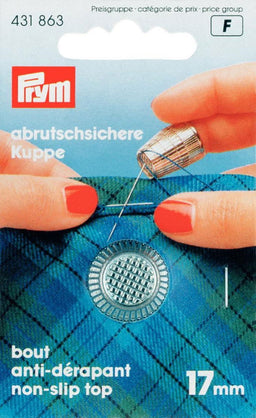 P431863 - Thimble zinc die-cast  17mm silver x 1pc