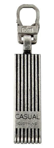 P482139 - Fashion Zipper pullers Casual metal antique silver x 1pc