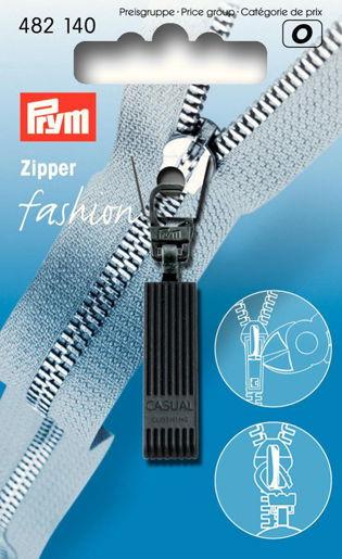 P482140 - Fashion Zipper pullers Casual metal black x 1pc