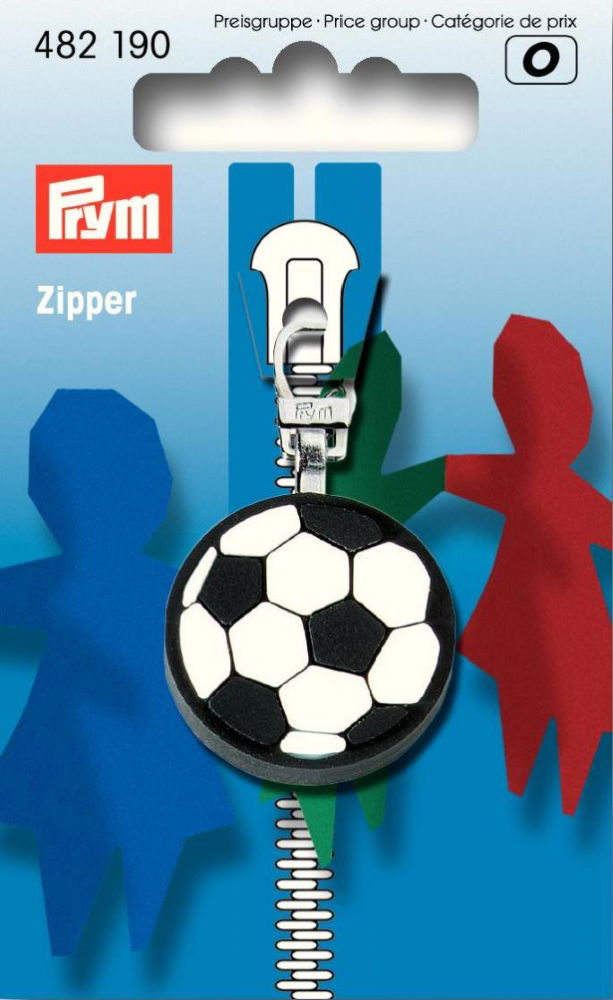 P482190 - Fashion Zipper puller for Children Football x 1pc