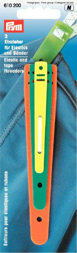 P610200 - Threaders for elastics and tapes assorted x 3pc