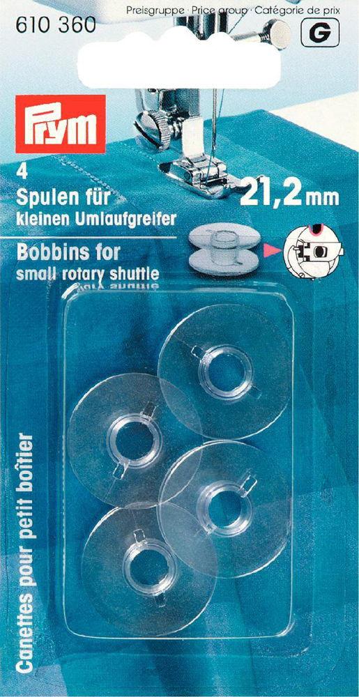 P610360 - Bobbins Sew Machine for small rotary shuttle plastic x 4pc