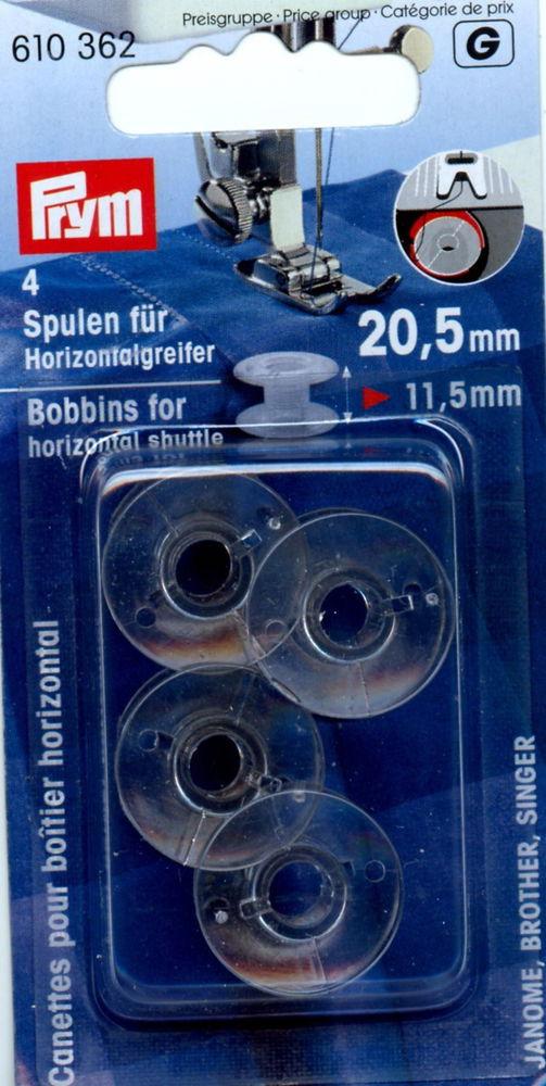 P610362 - Bobbins horizontal shuttle plastic 20.5mm x 4pc