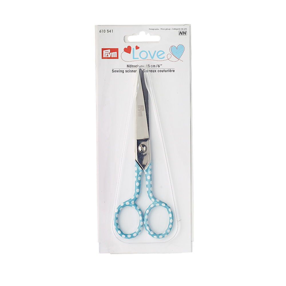 P610541 - PRYM LOVE SEWING SCISSORS 6"" 15cm 1PC